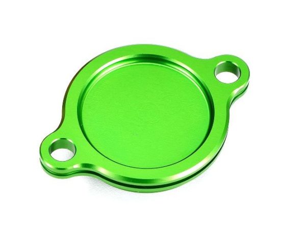 Tapa filtro de aceite verde Kawasaki Suzuki