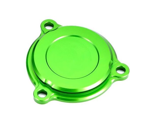 Tapa filtro de aceite verde Kawasaki