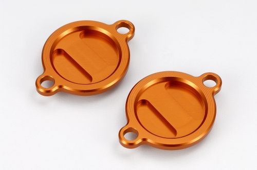 Tapa filtro de aceite naranja Ktm