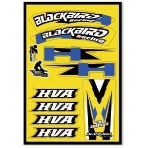 PARA TU MOTO UNIVERSAL - Kit Adhesivos Blackbird Universal Husqvarna 5601 -
