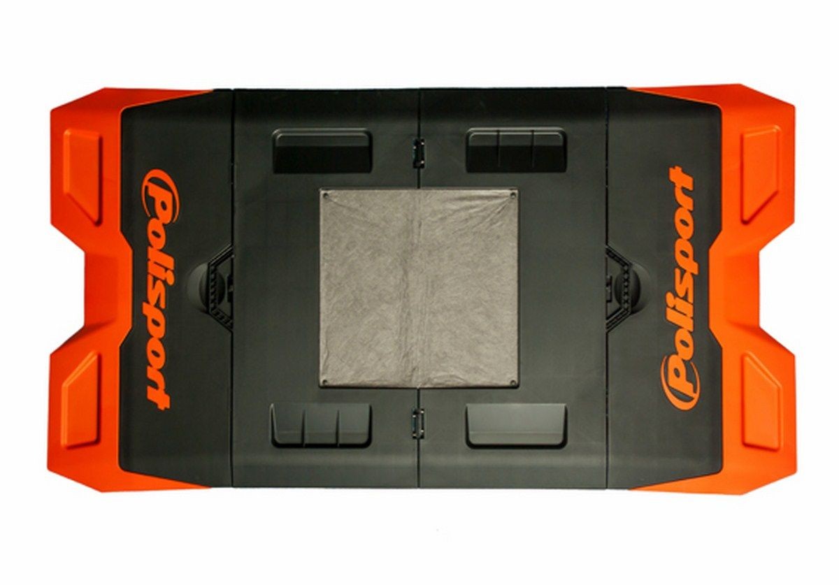 Alfombra plastica de box Polisport naranja 8982200002