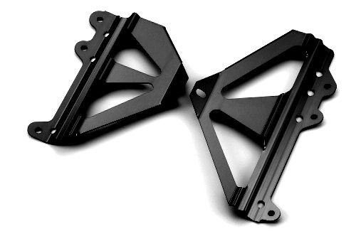 Protector radiador Kawasaki negro