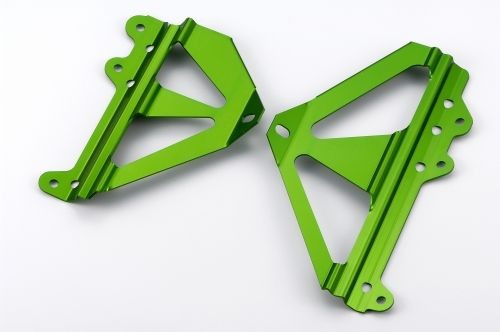 Protector radiador Kawasaki verde