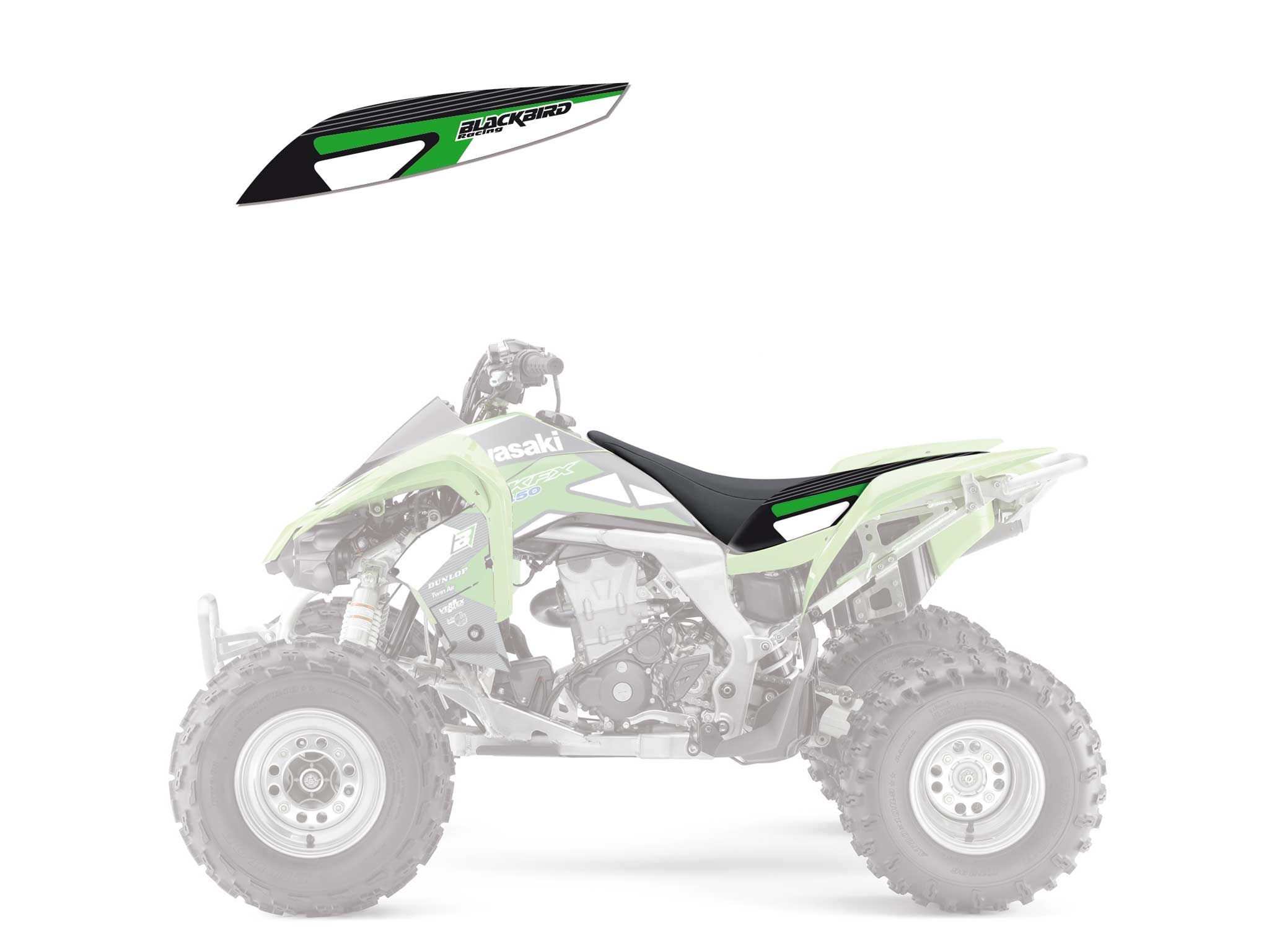 Funda de asiento Blackbird Crystal Kawasaki 1Q26A