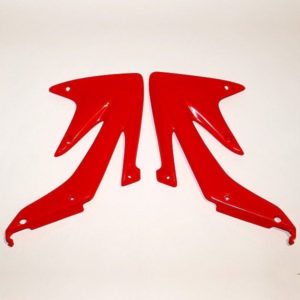 Plásticos laterales de radiador UFO Honda rojo HO04600-070