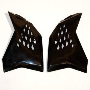 Plásticos laterales de radiador UFO KTM negro KT03095-001
