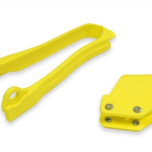 Guiacadenas + patín UFO Suzuki amarillo SU04925-102