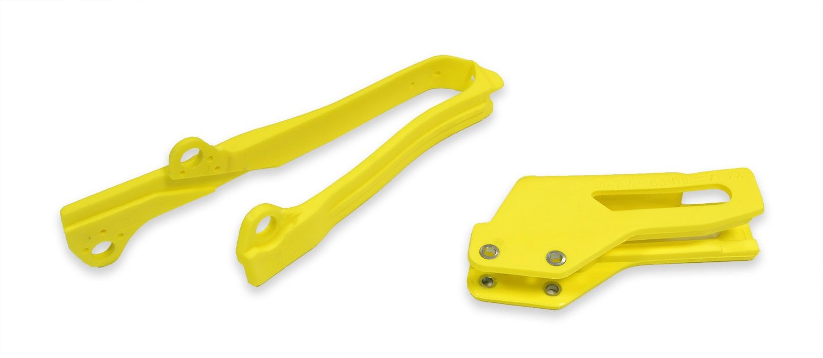 Guiacadenas + patín UFO Suzuki amarillo SU04925-102
