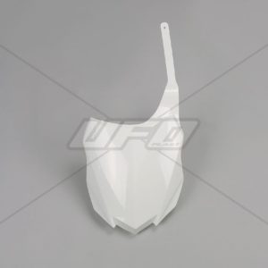 Portanúmeros delantero UFO Kawasaki blanco KA04724-047