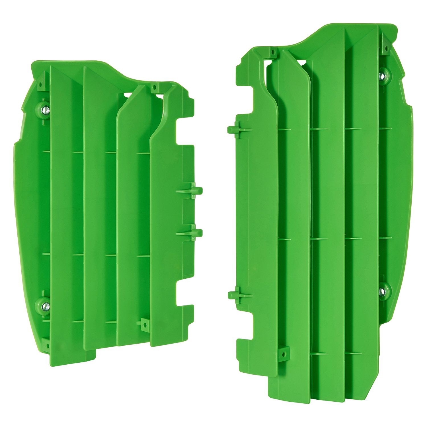 Aletines de radiador Polisport Kawasaki verde 8456000002