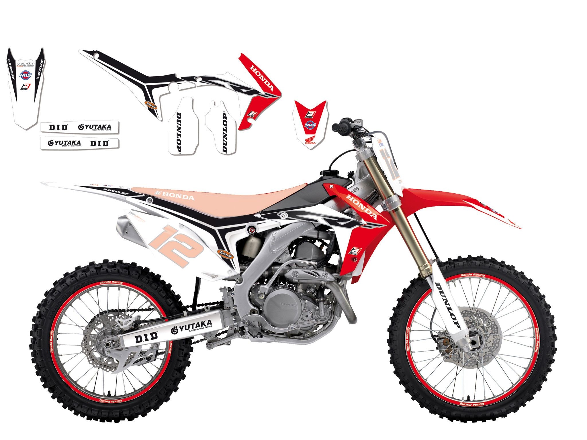 Kit Adhesivos Blackbird Réplica team Honda 2145R11