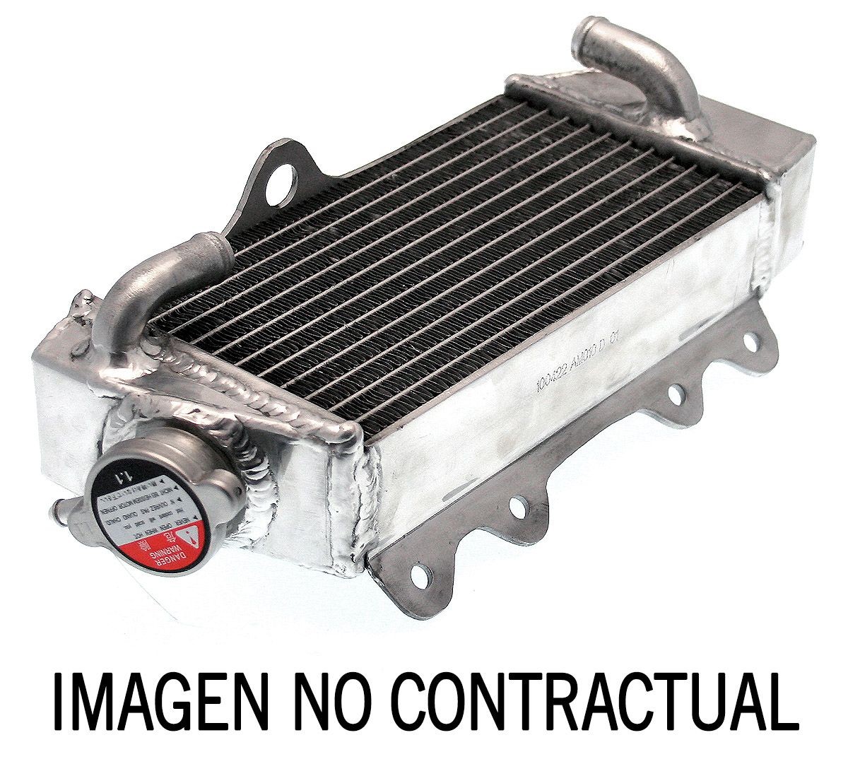 Radiador de aluminio soldado standard lado izquierdo