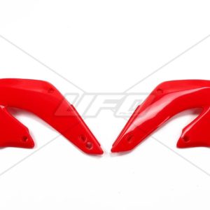 Plásticos laterales de radiador UFO Honda rojo HO03664-070