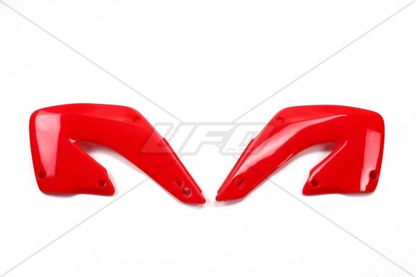Plásticos laterales de radiador UFO Honda rojo HO03664-070