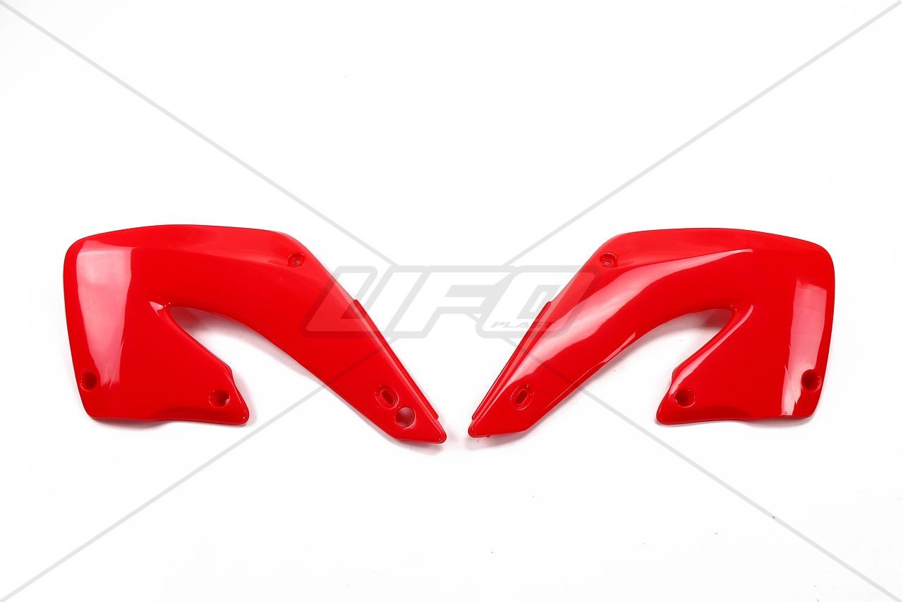 Plásticos laterales de radiador UFO Honda rojo HO03664-070