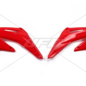 Plásticos laterales de radiador UFO Honda rojo HO03693-070