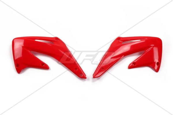 Plásticos laterales de radiador UFO Honda rojo HO03693-070