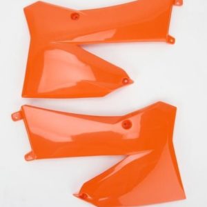 Plásticos laterales de radiador UFO KTM naranja KT03088-127