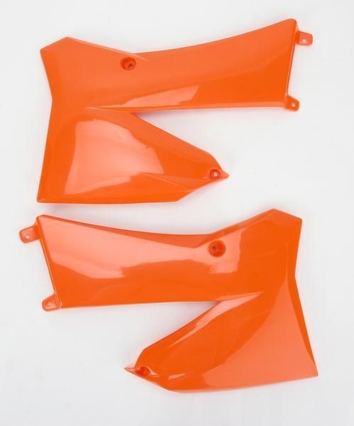Plásticos laterales de radiador UFO KTM naranja KT03088-127