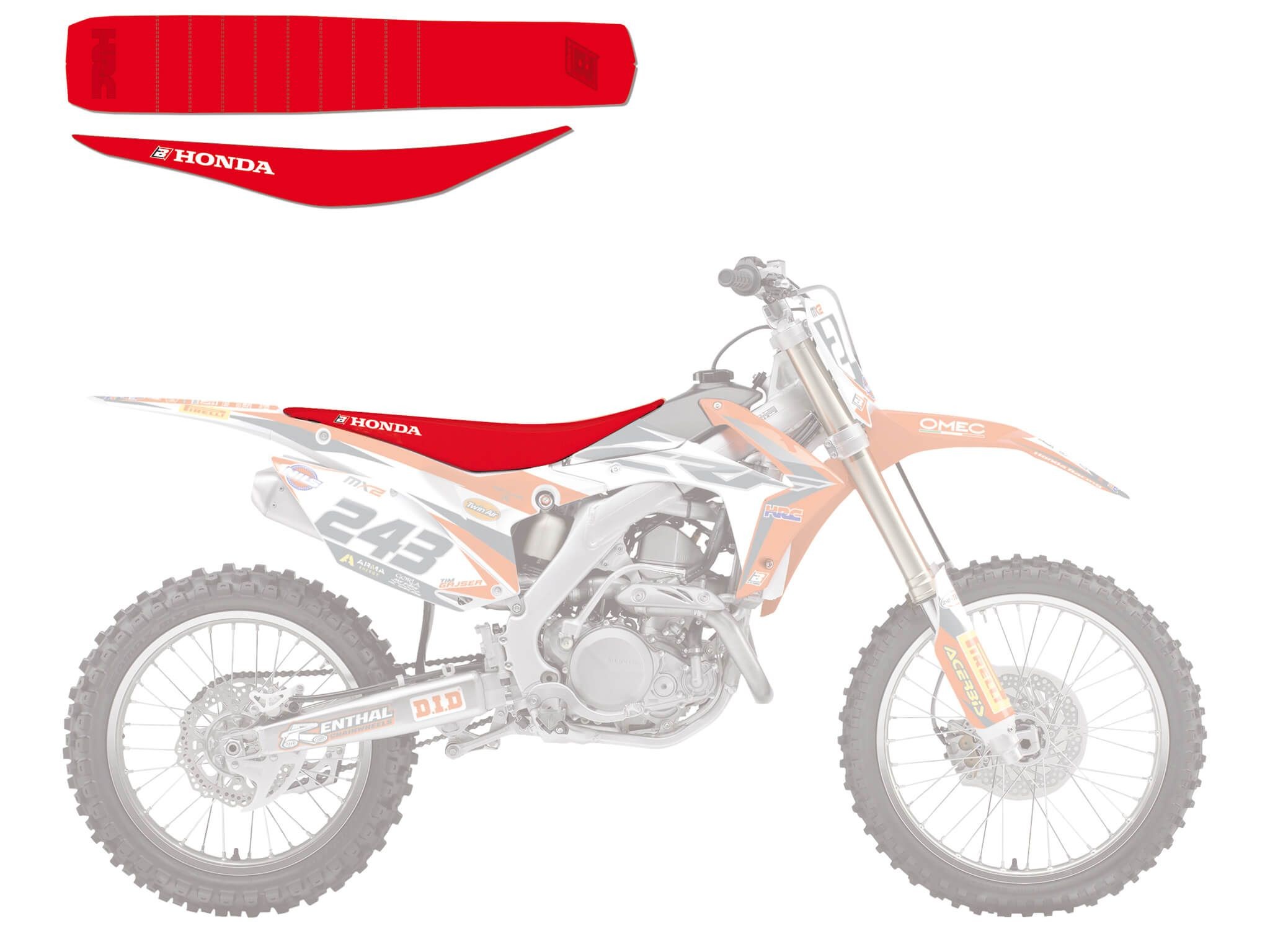 Funda de asiento Blackbird Honda team Gariboldi 2015 1147R13