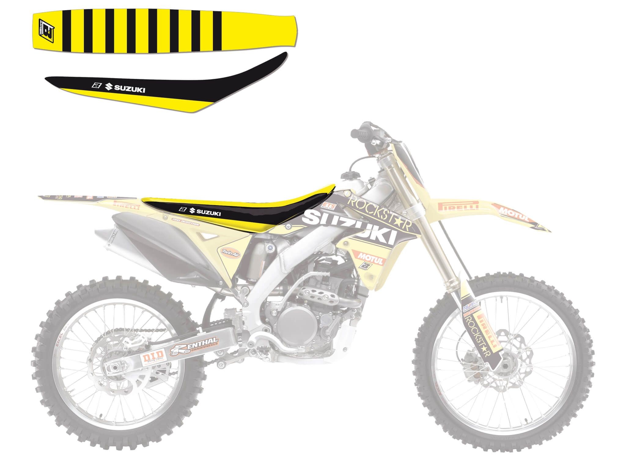 Funda de asiento Blackbird Rockstar Suzuki 1327R4