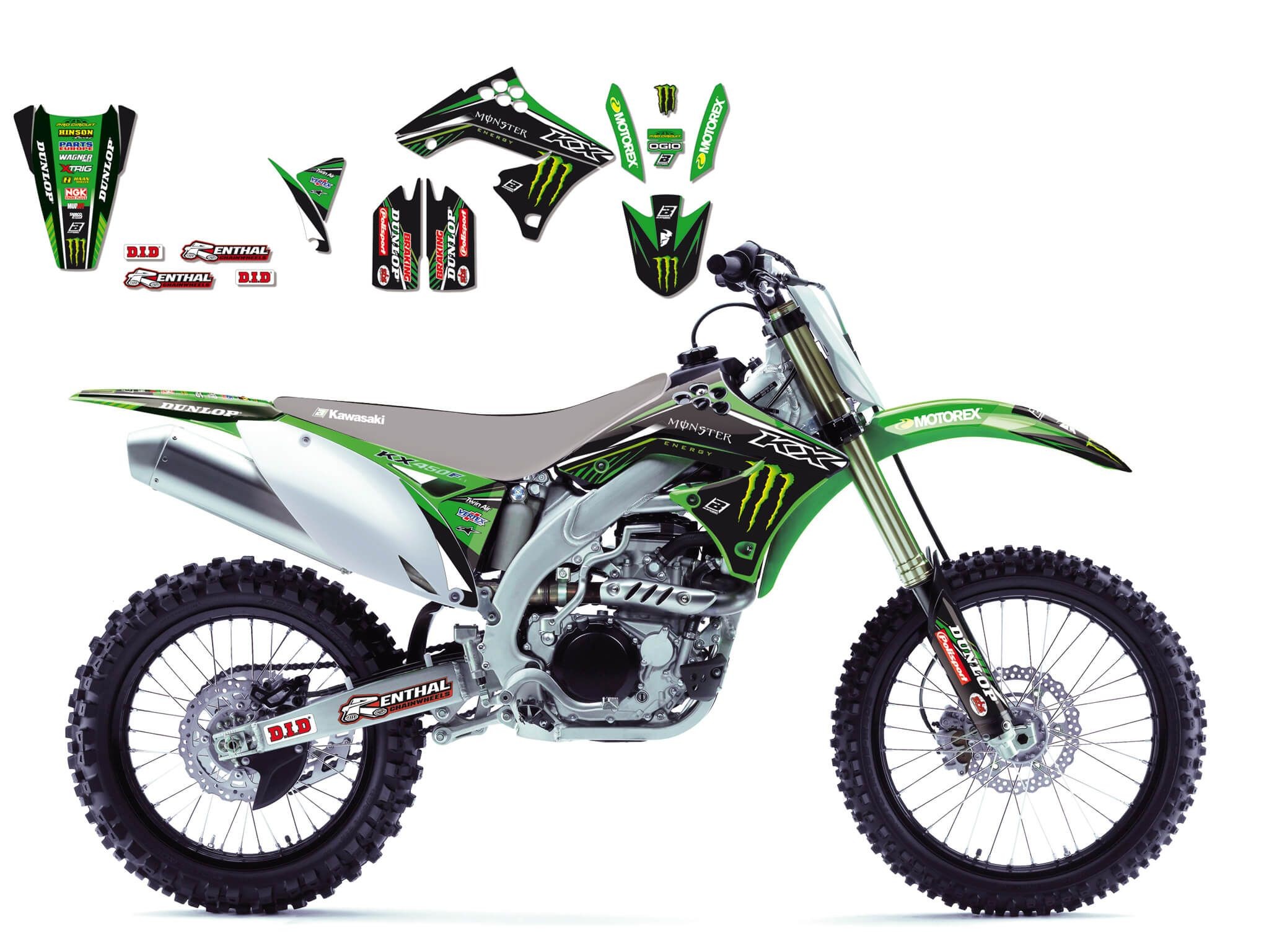 Kit Adhesivos Blackbird Réplica Monster Kawasaki 2419R6