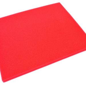 PARA TU MOTO UNIVERSAL - Pliego de espuma roja para filtro de aire (280x330x15mm) ARTEIN AF00000000023 -