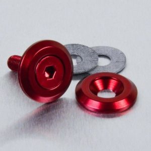 Arandela de Aluminio avellanada M6 rojo LWAC6-19R