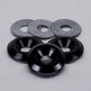 Arandela de Aluminio avellanada M6 negro LWAC6-22BK