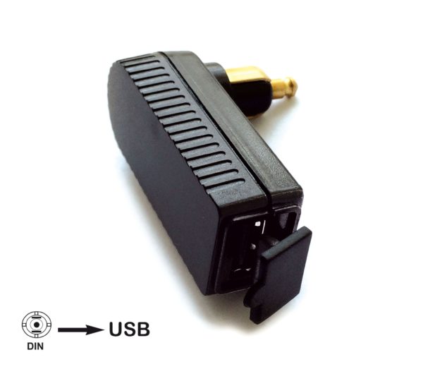 PARA TU MOTO UNIVERSAL - Adaptador clavija BMW/Triumph BAAS USB4 Mini DIN-USB integrado -