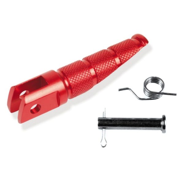 PARA TU MOTO UNIVERSAL - Jgo reposapies scooter fresado. Rojo -