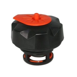 PARA TU MOTO UNIVERSAL - Tapón de gasolina negro/naranja especial para garrafa Tuff Jug -