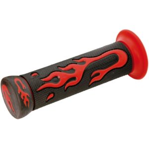 Par puños goma Negro/Rojo. LLama