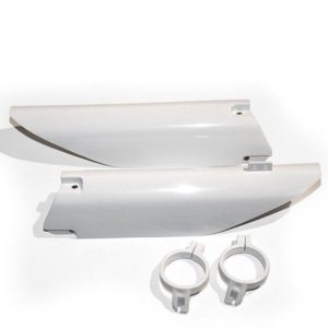 SUZUKI - Protectores de horquilla UFO Suzuki blanco SU03998-041 -