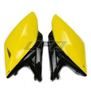 Paneles laterales traseros UFO Suzuki amarillo / negro SU04929-D