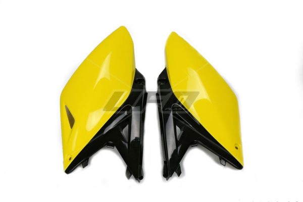 Paneles laterales traseros UFO Suzuki amarillo / negro SU04929-D