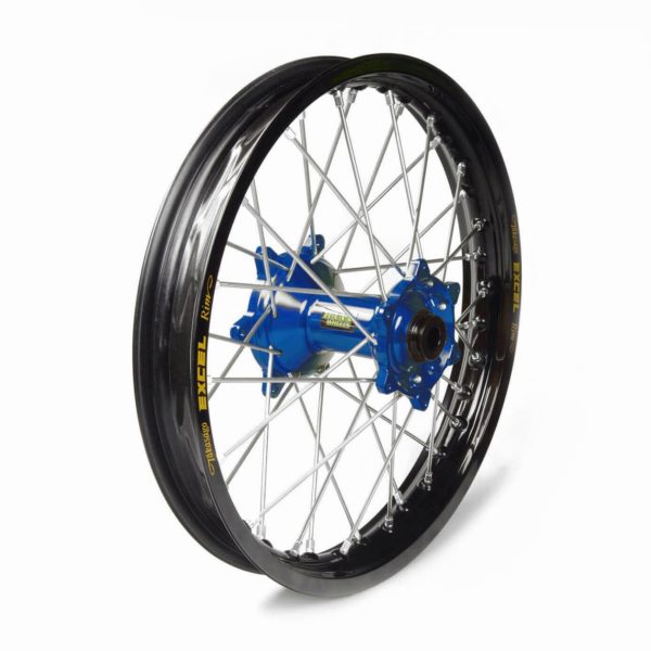 Rueda completa Haan Wheels aro negro 18-2,15 buje azul 1 36512/3/5