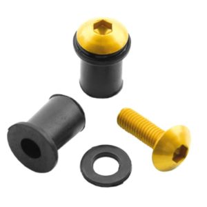 Kit 8 tornillos carenado M5x16. Oro