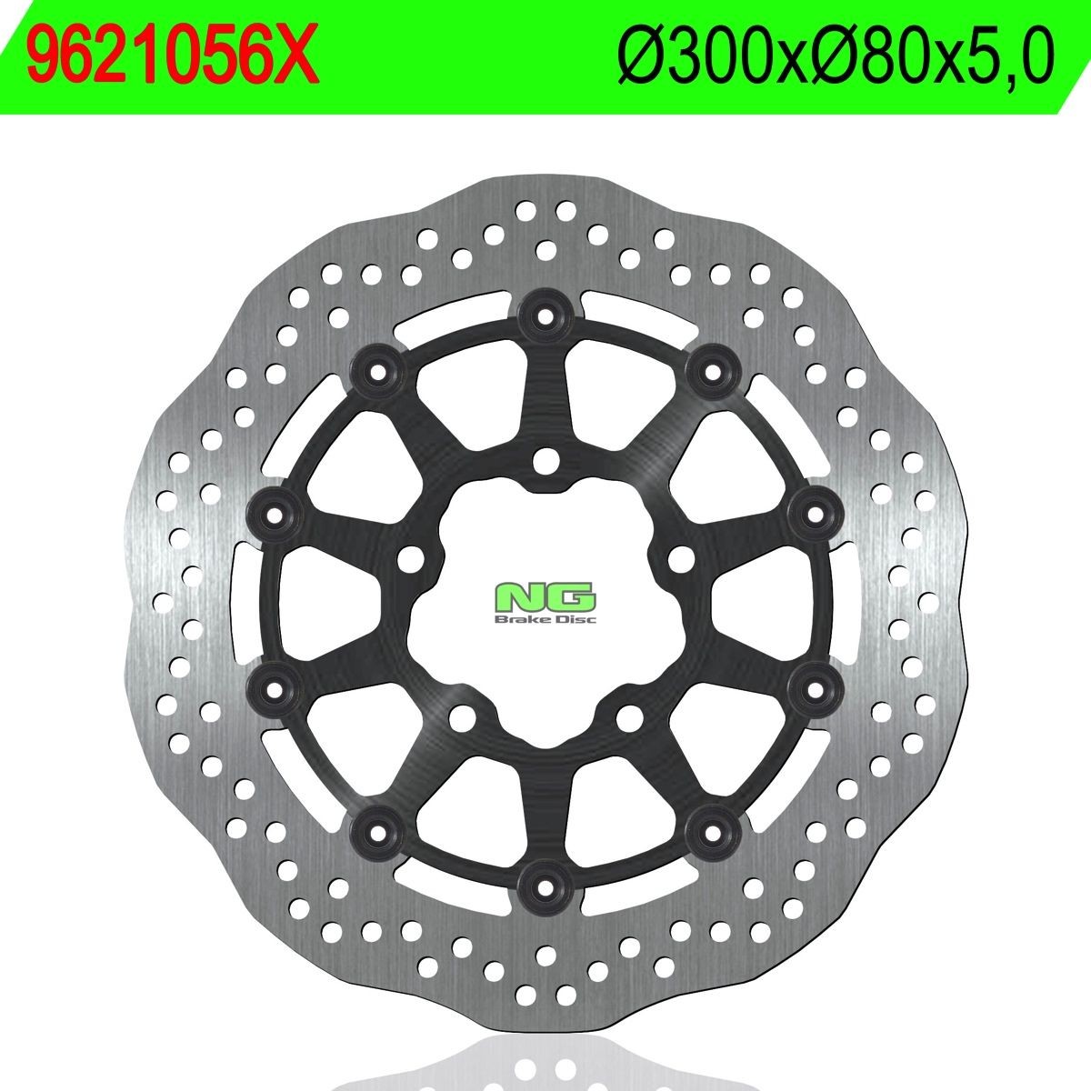 Disco de freno NG ondulado 1056X Ø300 x Ø80 x 5