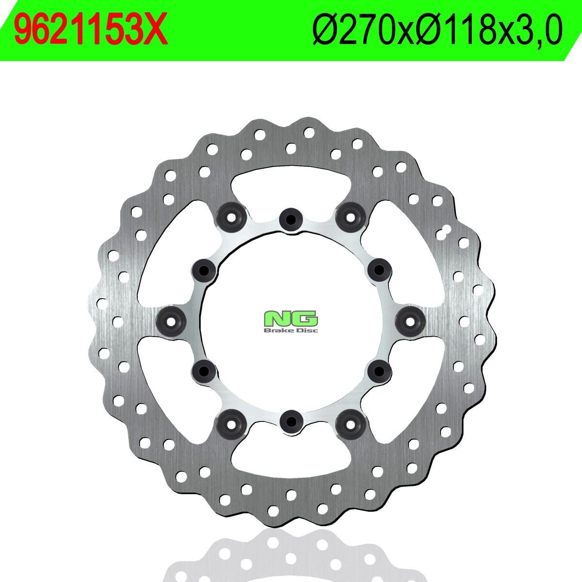 Disco de freno NG ondulado1153X Ø270 x Ø118 x 3