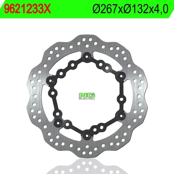 Disco de freno NG ondulado 1233X Ø267 x Ø132 x 4