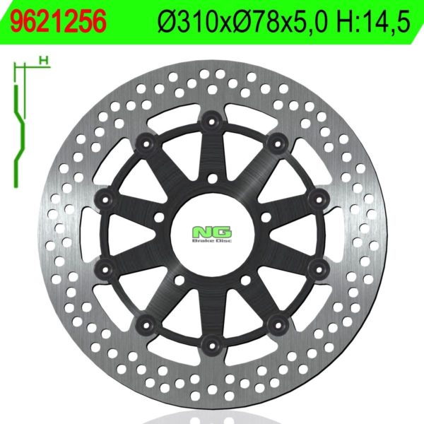 Disco de freno NG 1256 Ø310 x Ø78 x 5