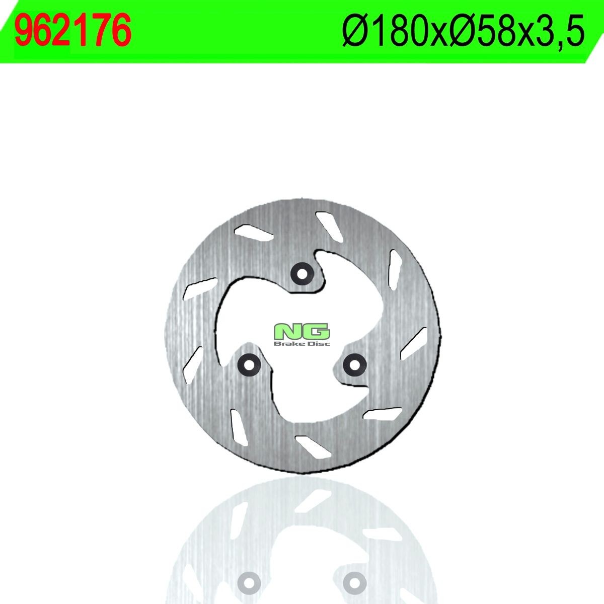 Disco de freno NG 176 Ø180 x Ø58 x 3.5