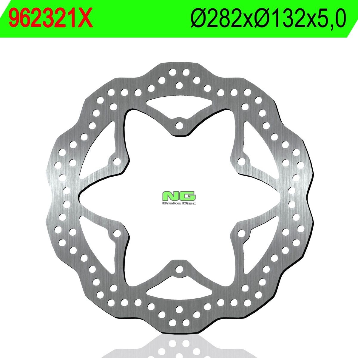 Disco de freno NG ondulado 321X Ø282 x Ø132 x 5