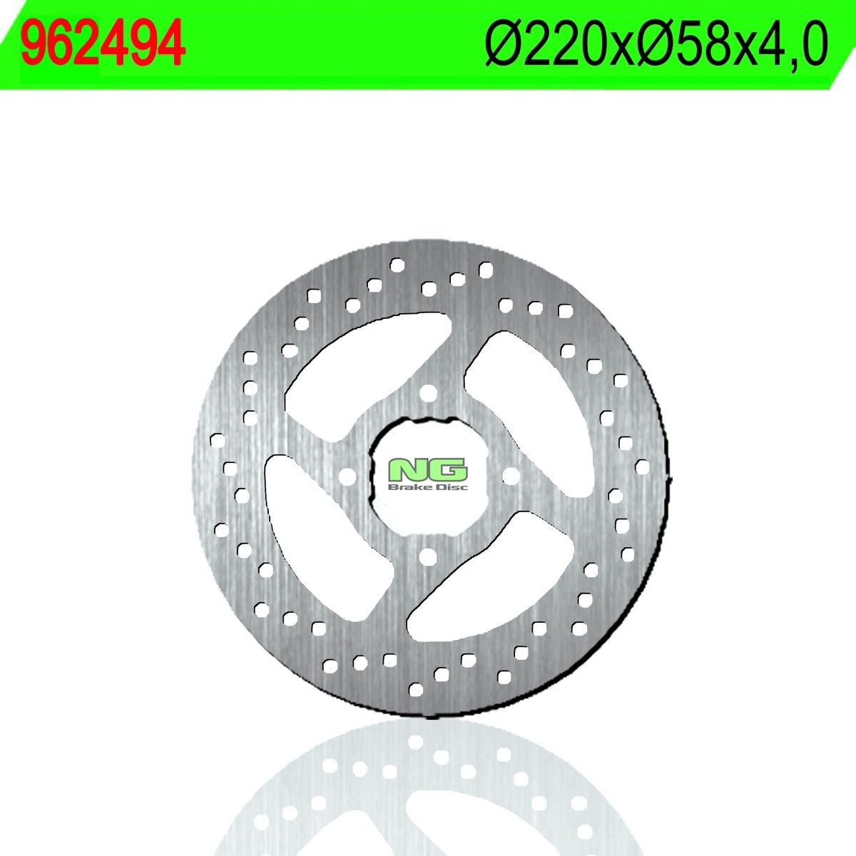 Disco de freno NG 494 Ø220 x Ø58.5 x 4