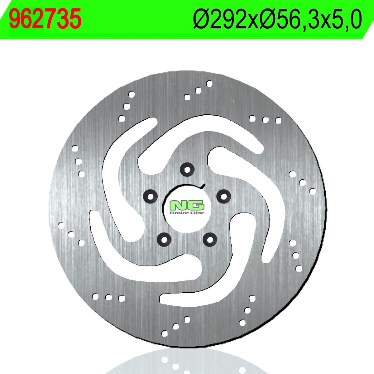 Disco de freno NG 735 Ø292 x Ø56.3 x 5