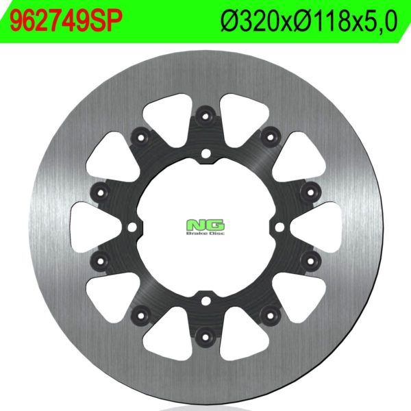 Disco de freno NG sin ventilaciones749SP Ø320 x Ø118 x 5