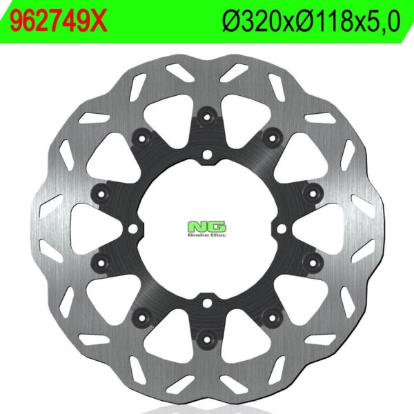 Disco de freno NG ondulado749X Ø320 x Ø118 x 5