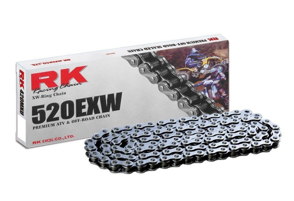 Cadena RK 520EXW con 142 eslabones negro