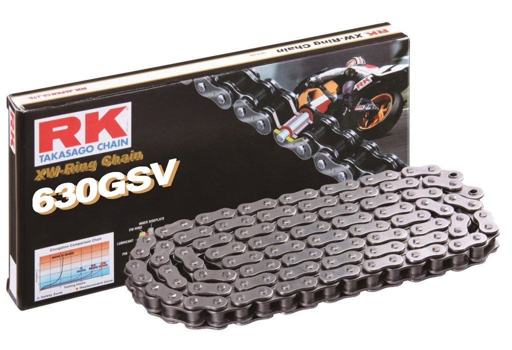 Cadena RK 630GSV con 94 eslabones negro